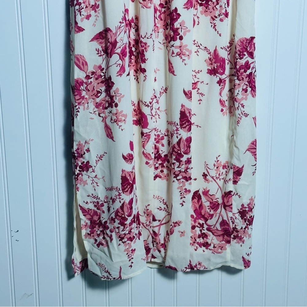 NWT Reformation Besse Midi Floral Dress Sz 8 Paris Pink Floral Wedding Feminine - Picture 8 of 16